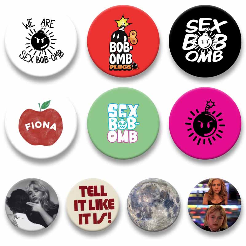 Embroidery Texture - Funny Sex Bob Omb Text Pin
