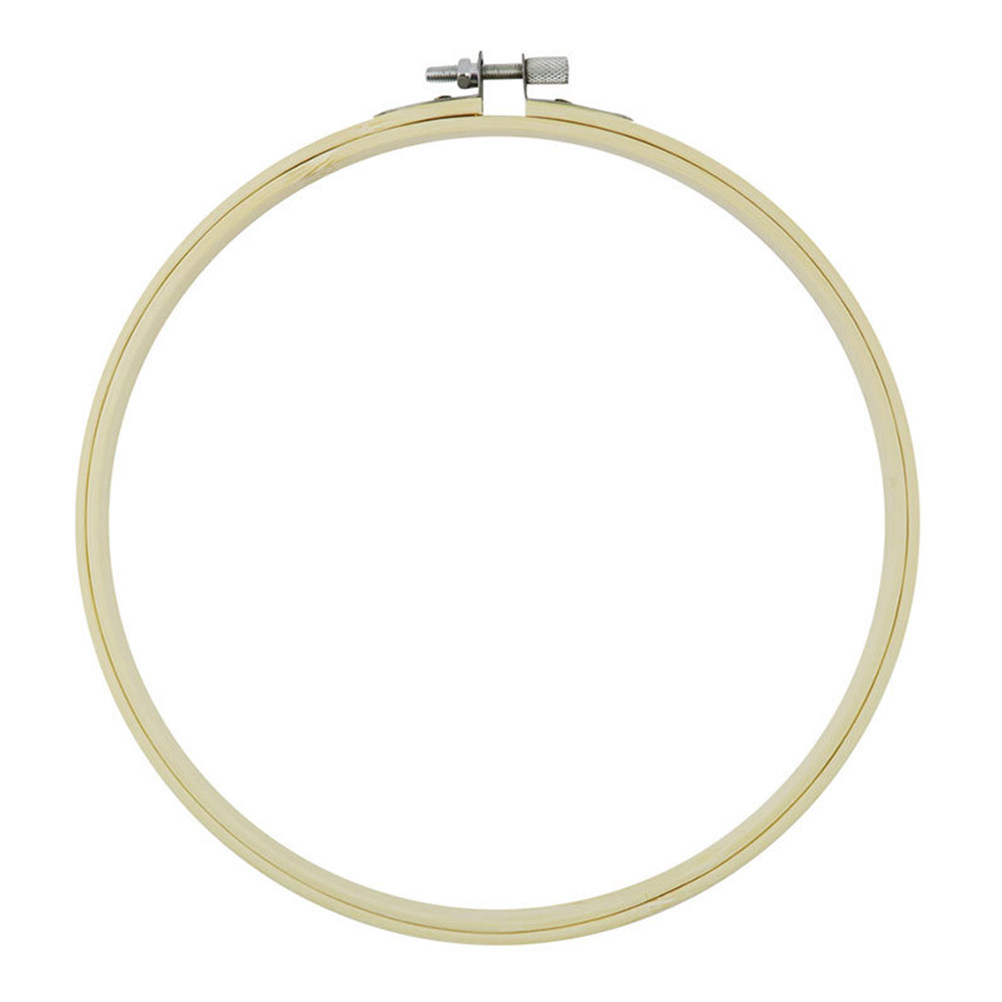 Embroidery Hooping - 12Pcs Bamboo Embroidery Circle Hoop Set