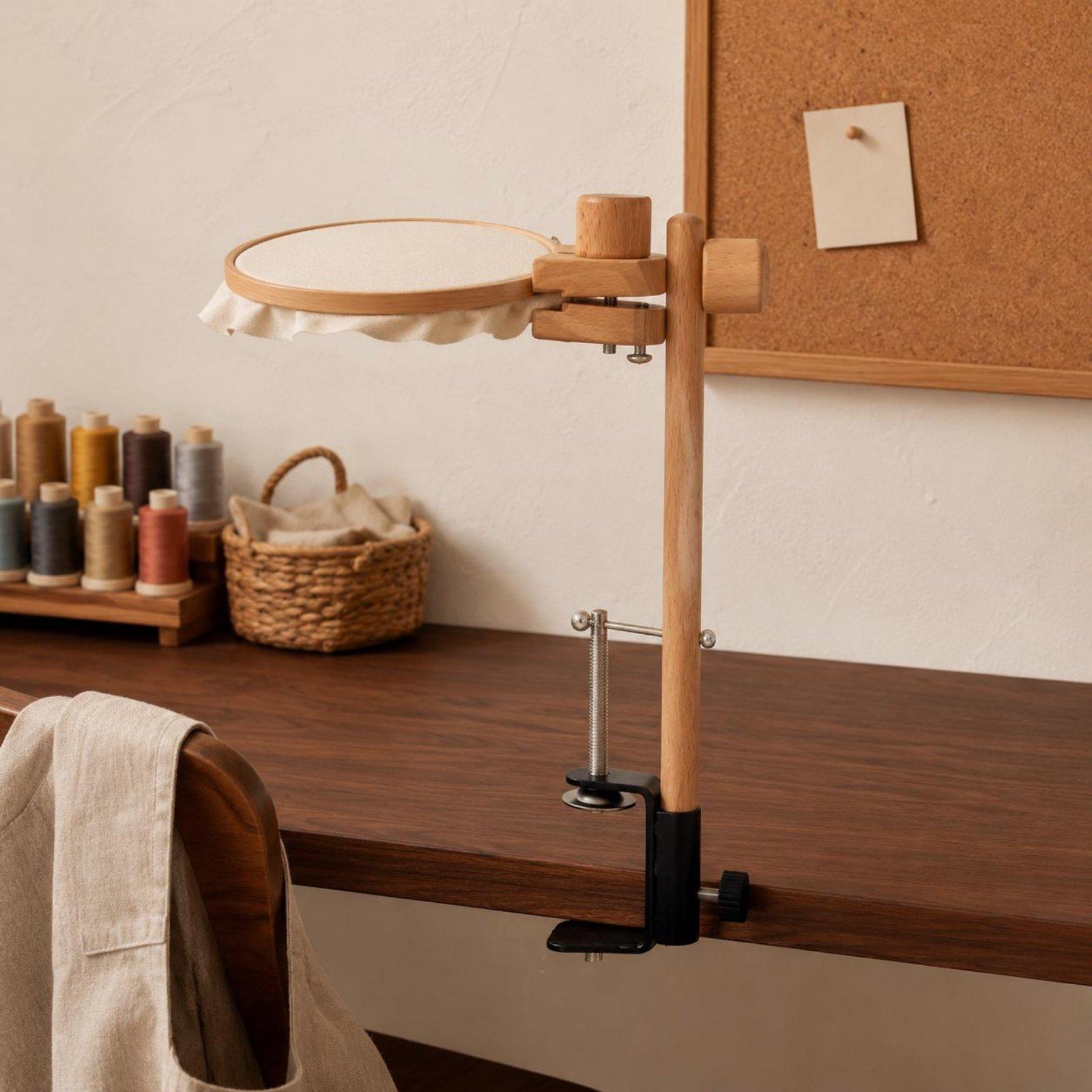 Embroidery Hooping - Beech Wood Table Clamp Embroidery Frame