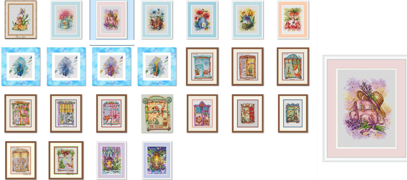 Embroidery Backpack Kit - Counted Cross Stitch Kit for Embroidery,