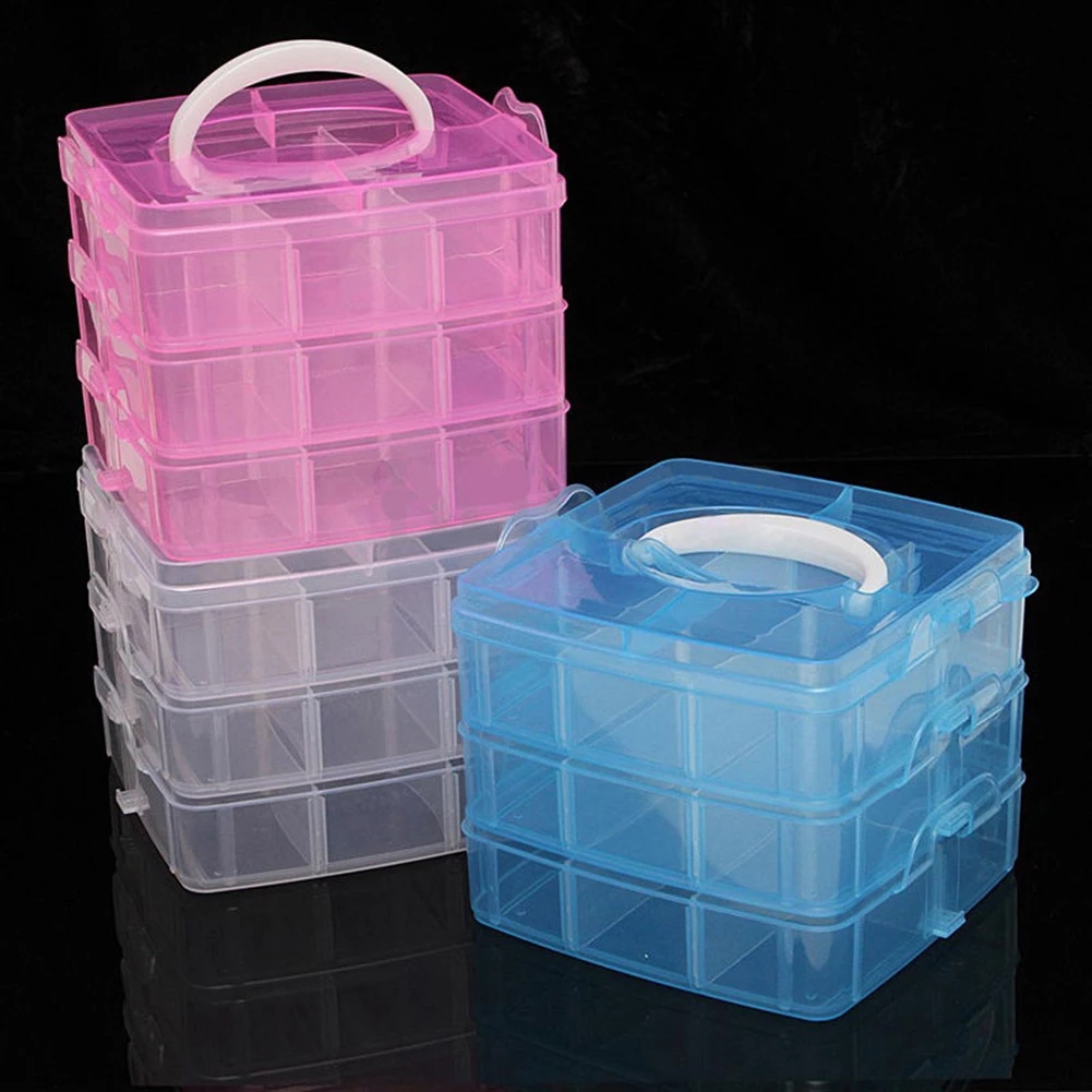 Embroidery Floss - 3 Layers 18 Compartments Plastic Embroidery