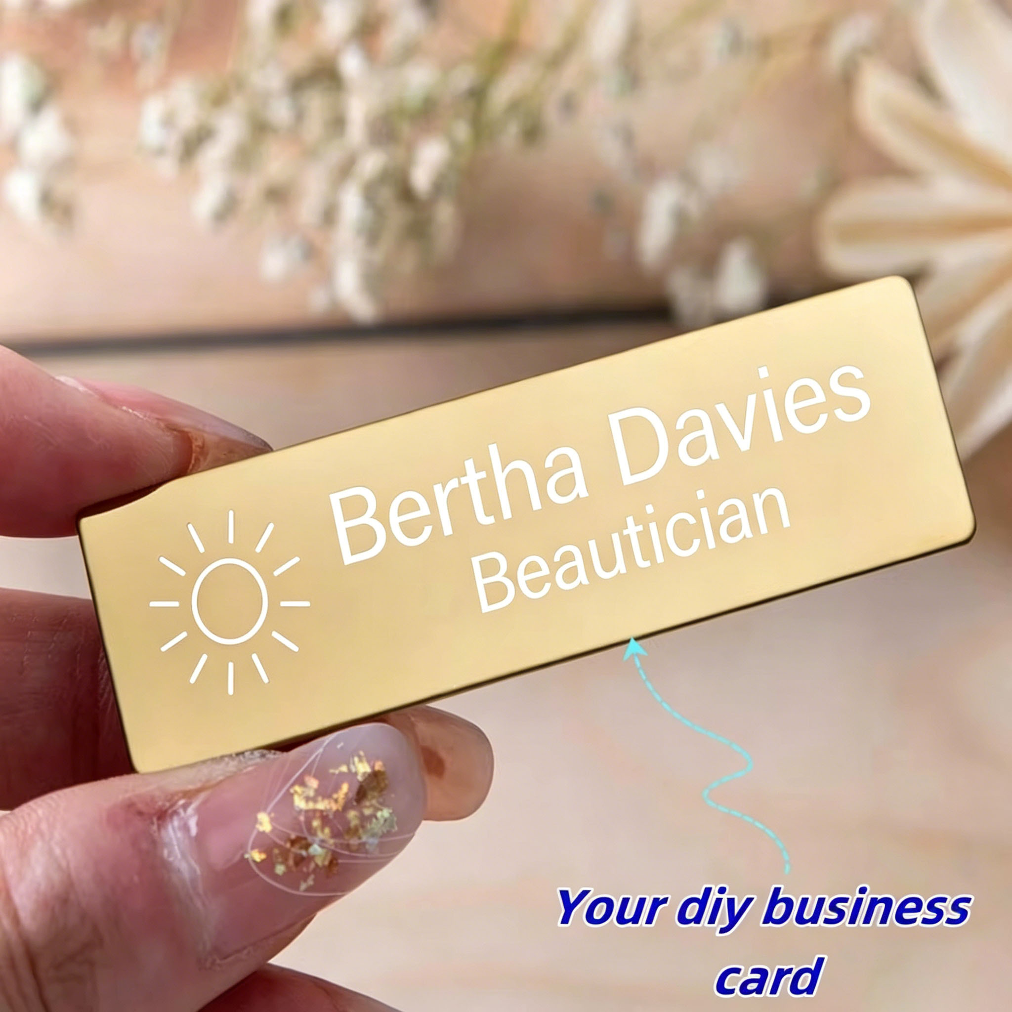 Embroidery Texture - Customized Personalized Metal Identity Plates Free