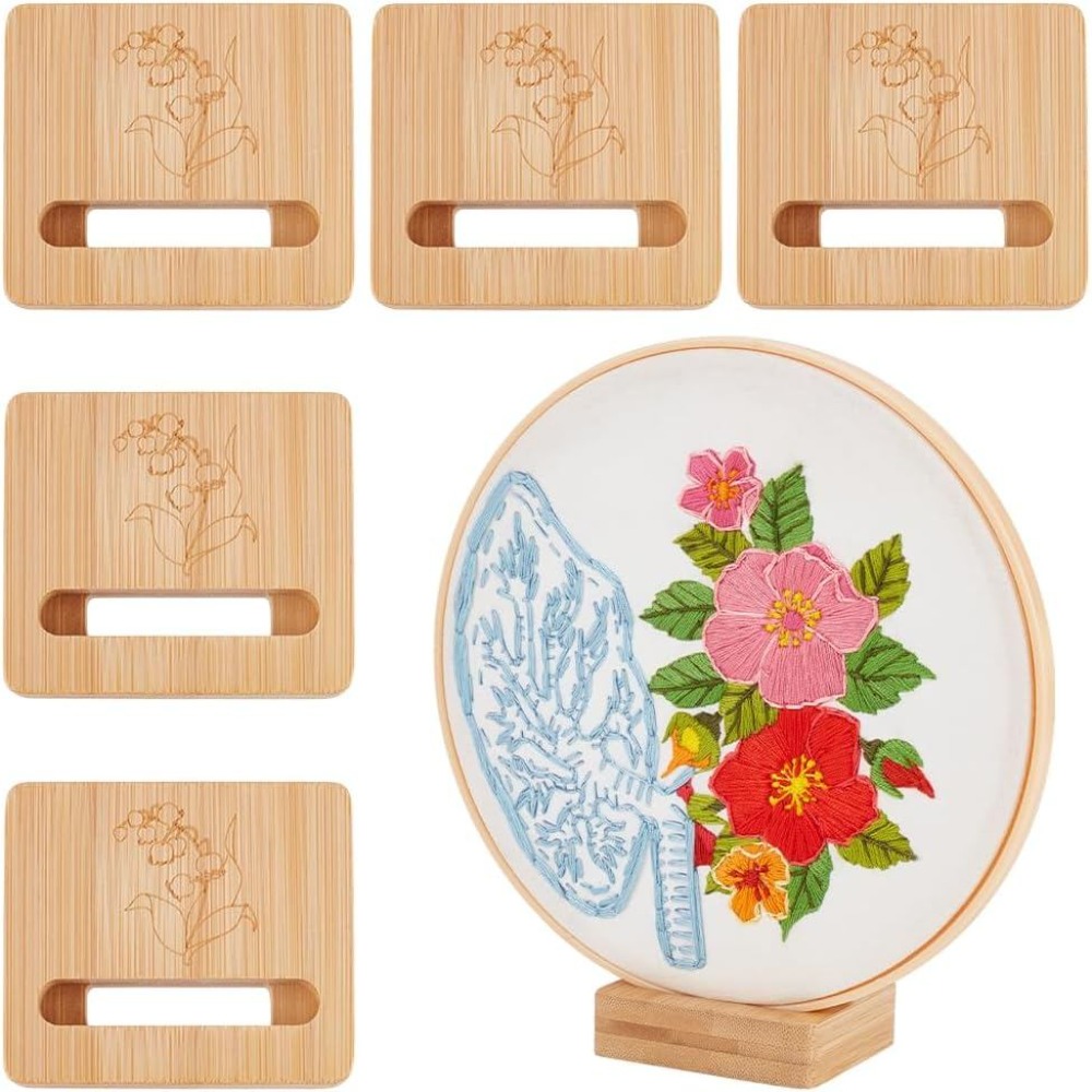 Embroidery Hooping - 6Pcs Embroidery Hoop Rectangle Display Stand