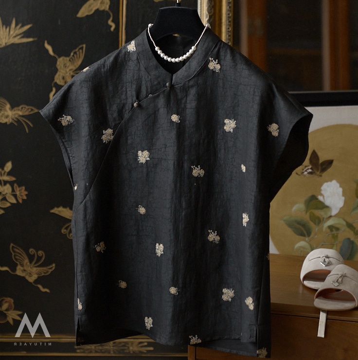 Embroidery Flower Pattern - New Women's Casual Style Cloud Silk
