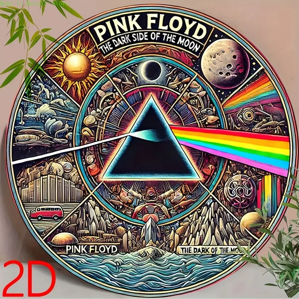 Embroidery Water - Vintage Retro Psychedelic Pink Floyd Dark