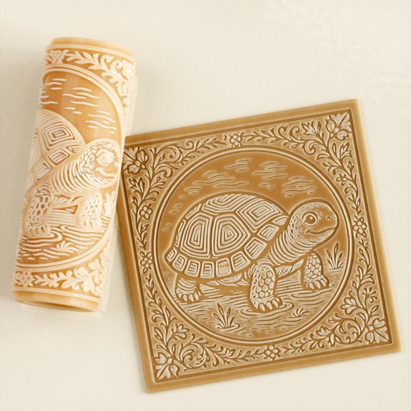 Flower Skull Clay Tile Roller  - Embroidery Texture review and price
