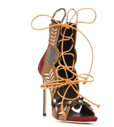 Thin High Heel Peep Toe Design - Embroidery Lace review and price