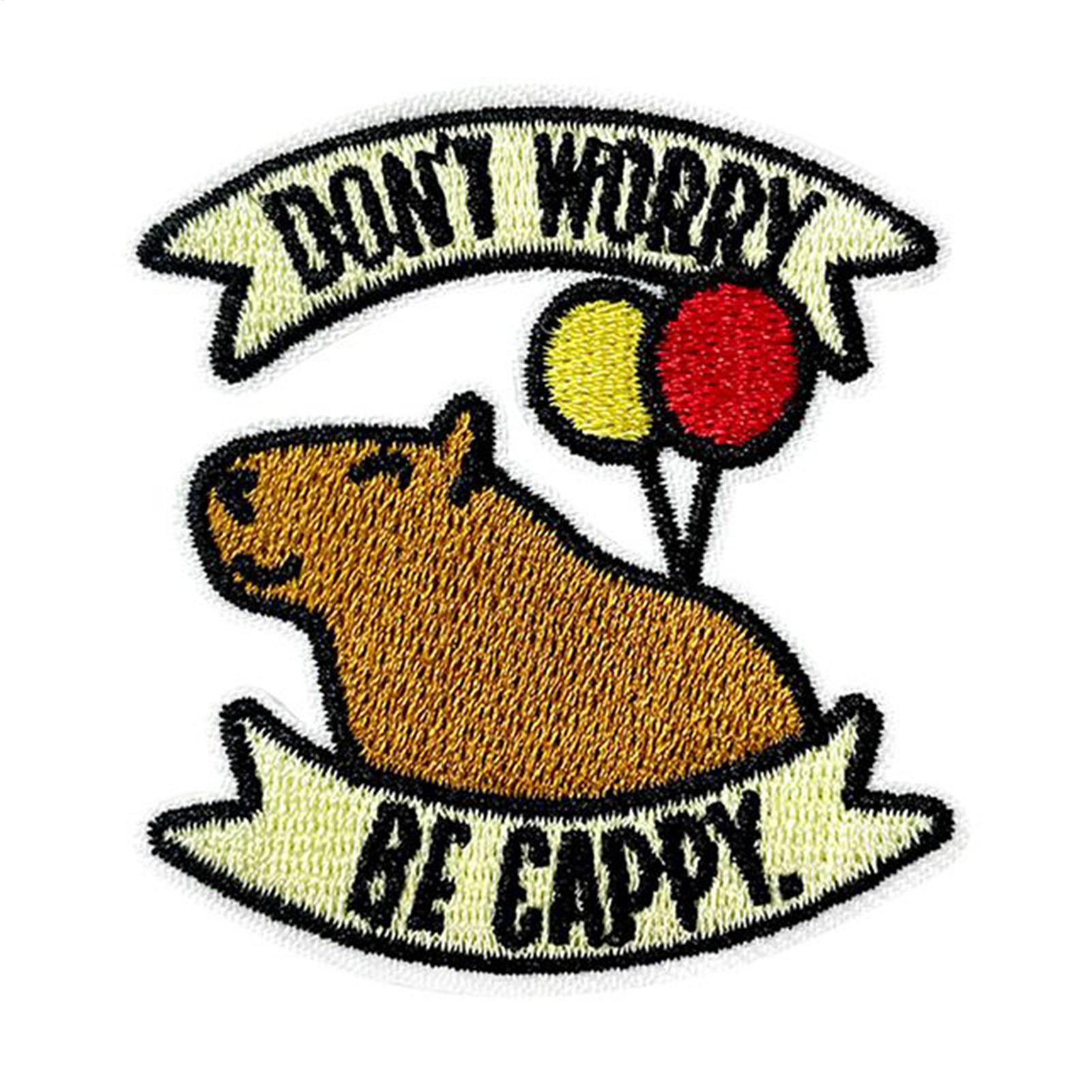 Iron On Patches Animals Capyba - Embroidery Backpack Kit review and price