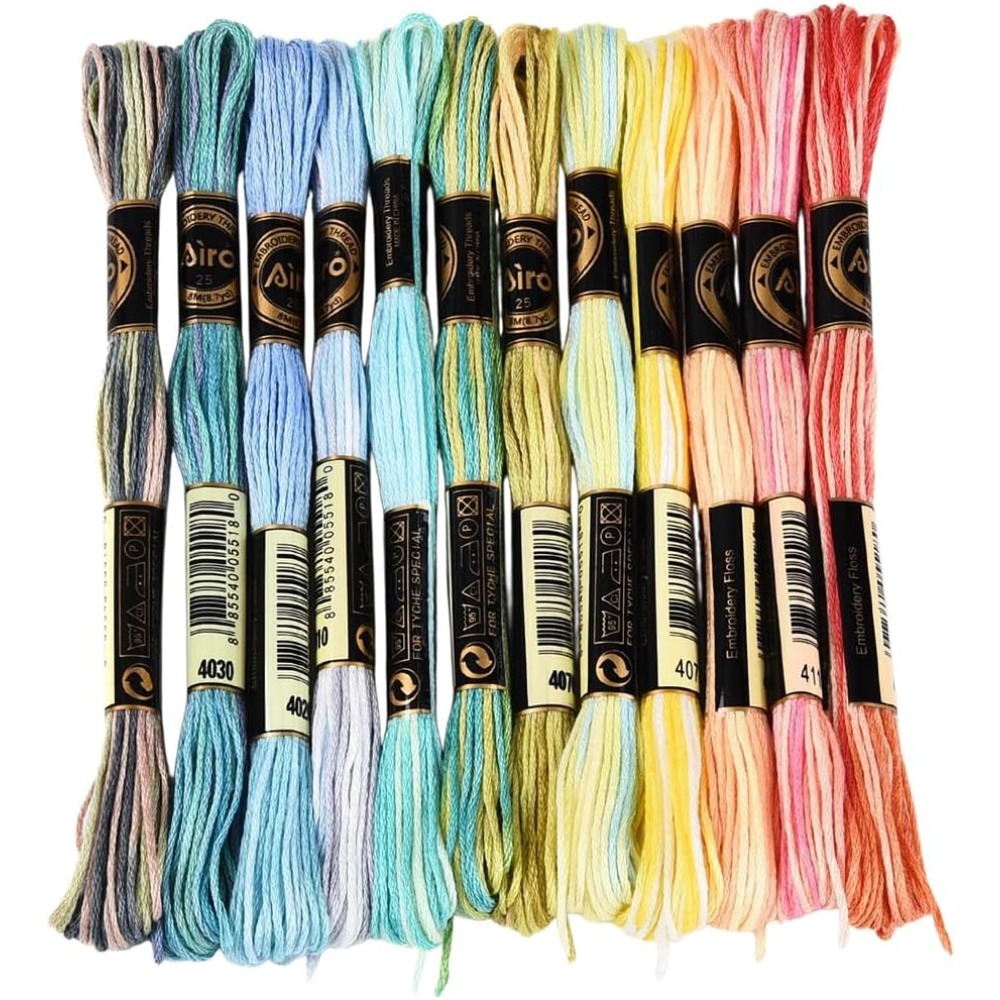 12 Skeins 105 Yards 6 Ply Vari - Embroidery Floss review and price