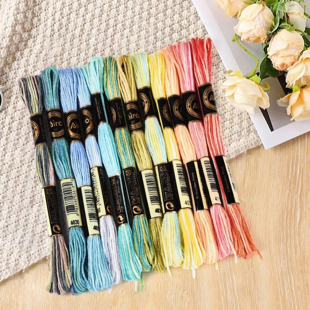 12 Skeins 105 Yards 6 Ply Vari - Embroidery Floss review and price