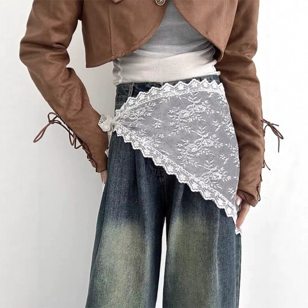 Soft Y2K Triangle Apron Flower - Embroidery Apron review and price