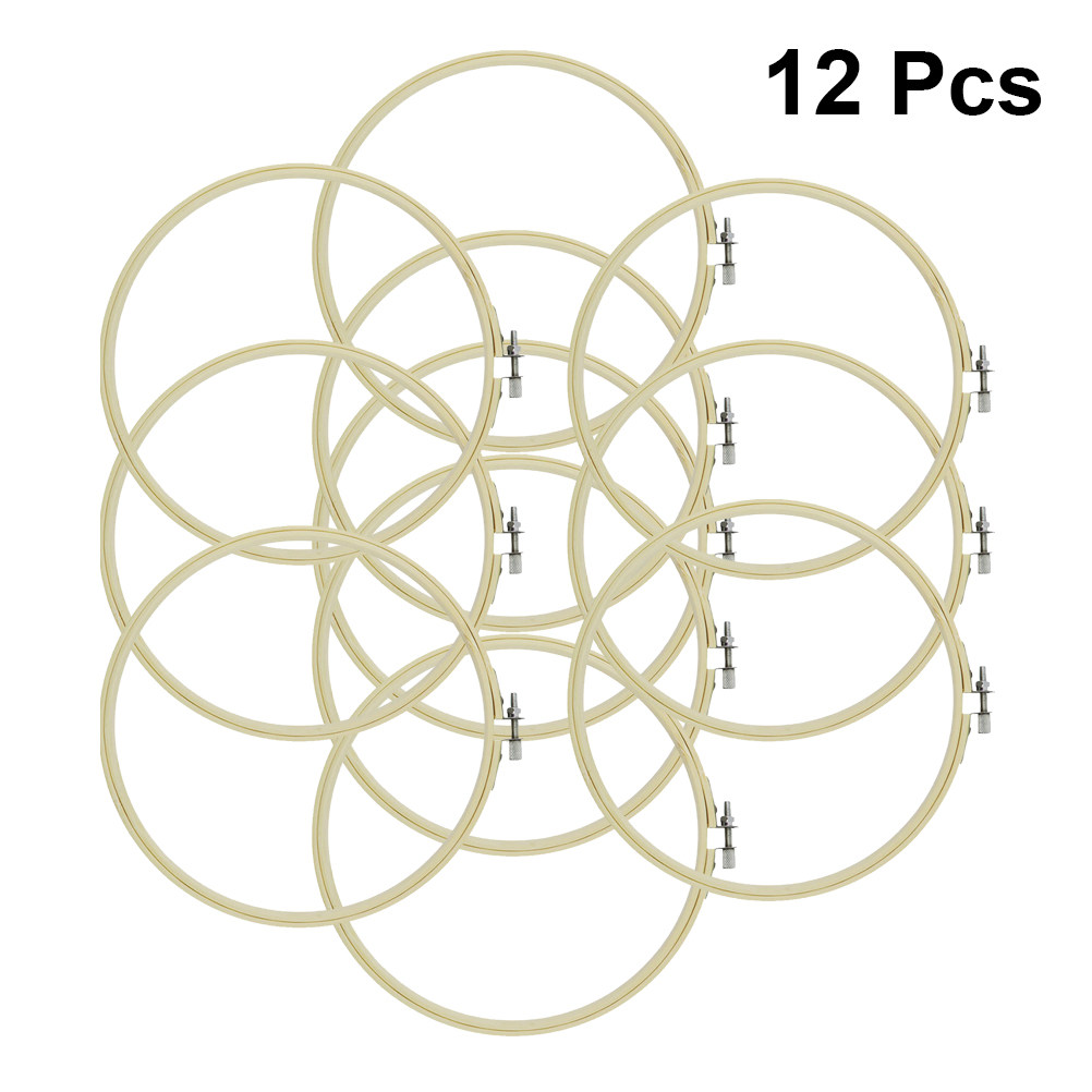 12Pcs Bamboo Embroidery Circle - Embroidery Hooping review and price
