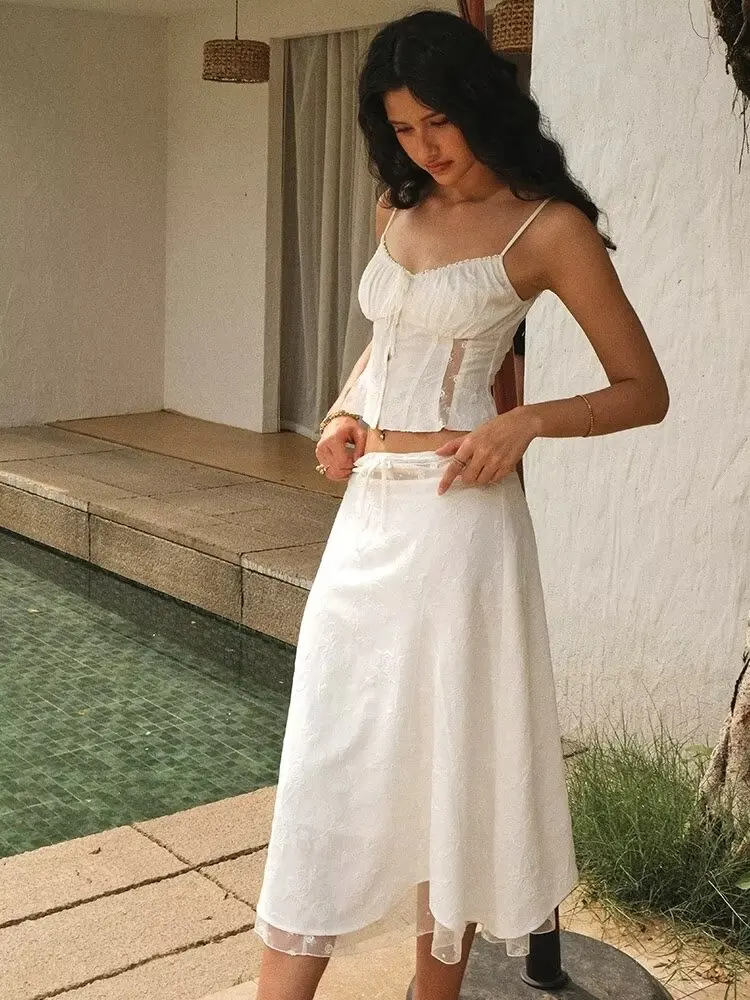 Chicheca Summer White Dress Se - Embroidery White Dress review and price