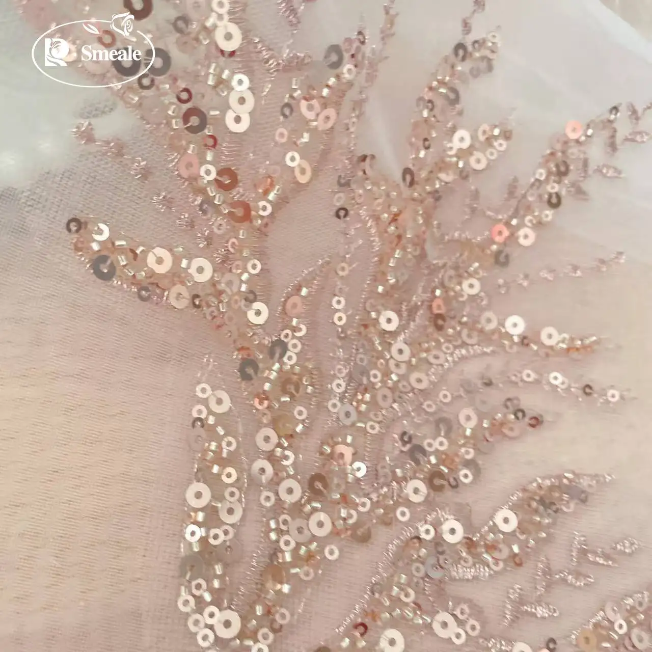 5Pair-2Pair.Rose Gold Sequin T - Embroidery Flower Pattern review and price