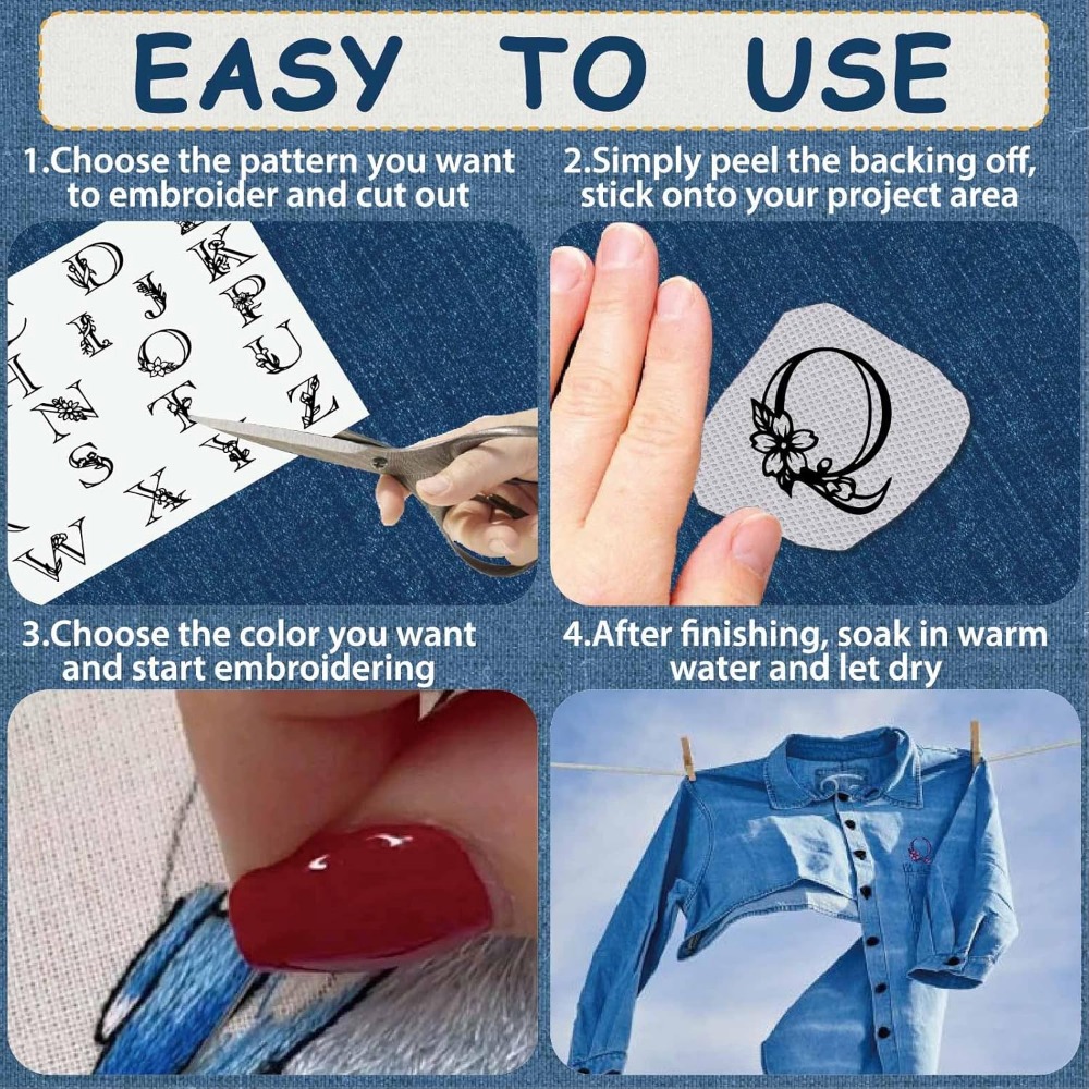 Letter A-Z Water Soluble Embro - Embroidery Water review and price