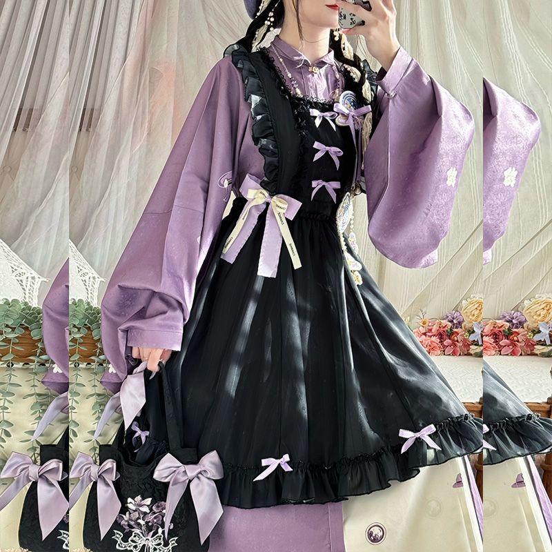 Sweet Chinese Stand Collar Pur - Embroidery Apron review and price