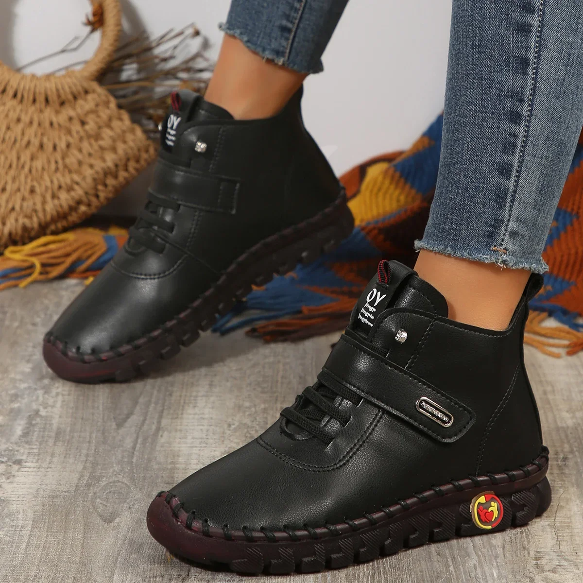 Boots Woman Winter 2025 New Fu - Embroidery Thread review and price