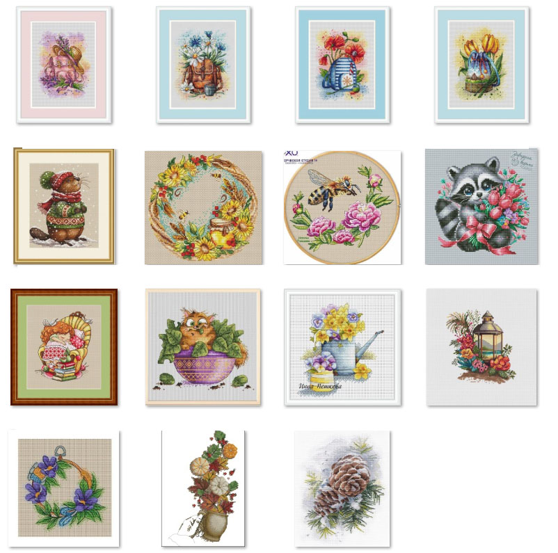 Cross Stitch Kit DIY Set  Flow - Embroidery Backpack Kit review and price