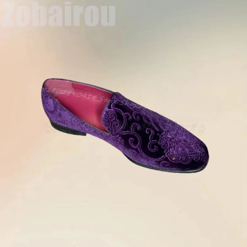 Purple Embroidery Design Suede - Embroidery On Leather review and price
