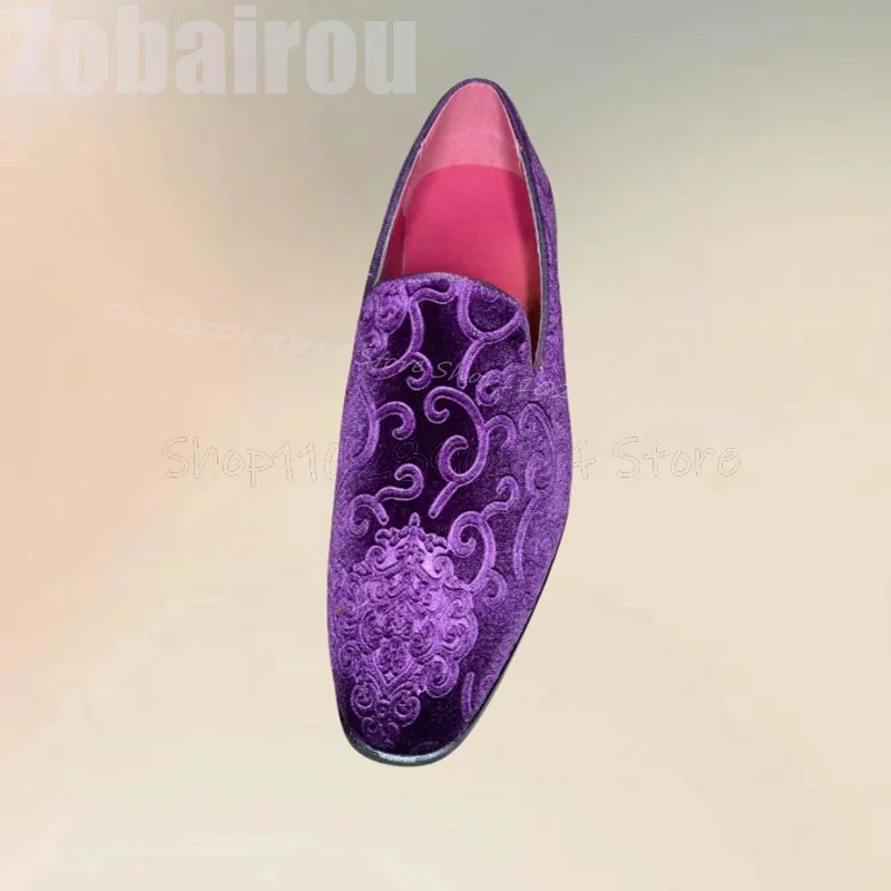 Purple Embroidery Design Suede - Embroidery On Leather review and price
