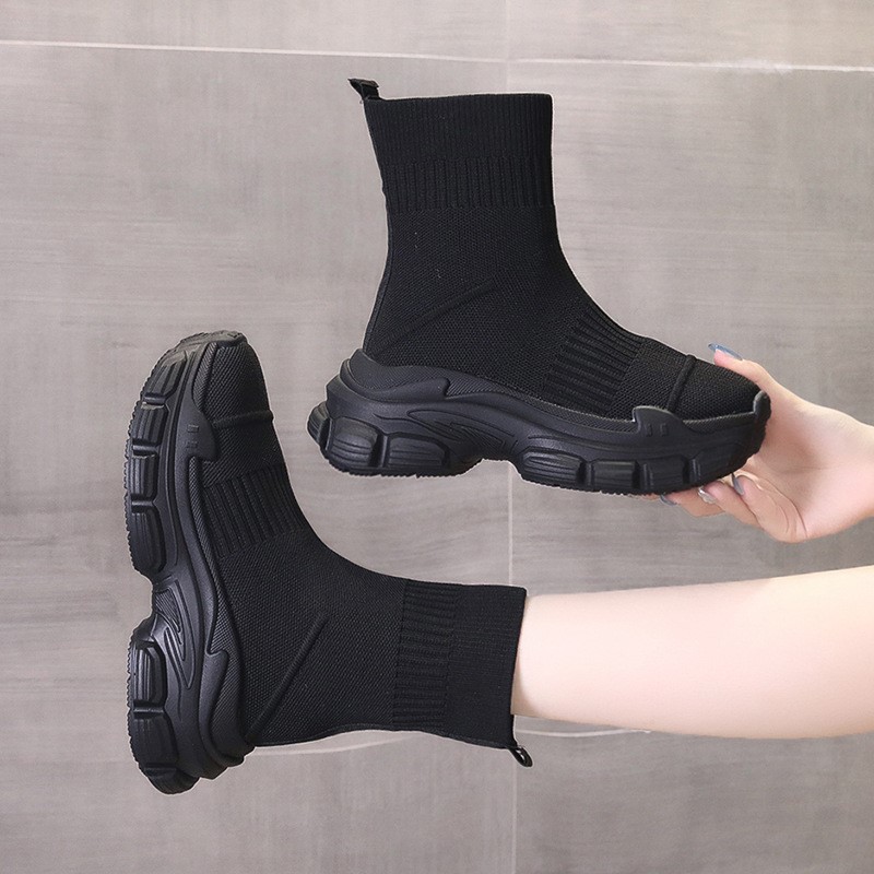 Sock boots women's summer new  - Embroidery Lace review and price