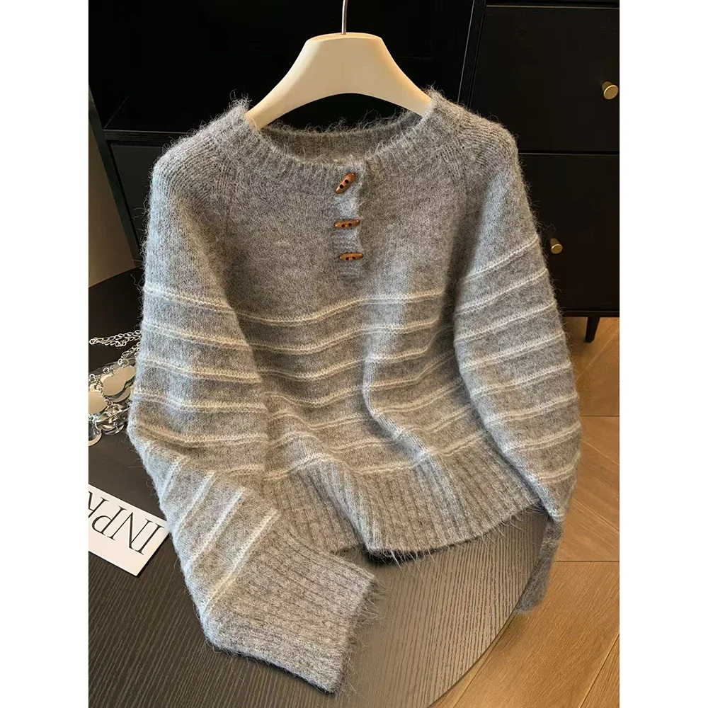 Autumn Winter Women's Striped  - Embroidery Origin review and price