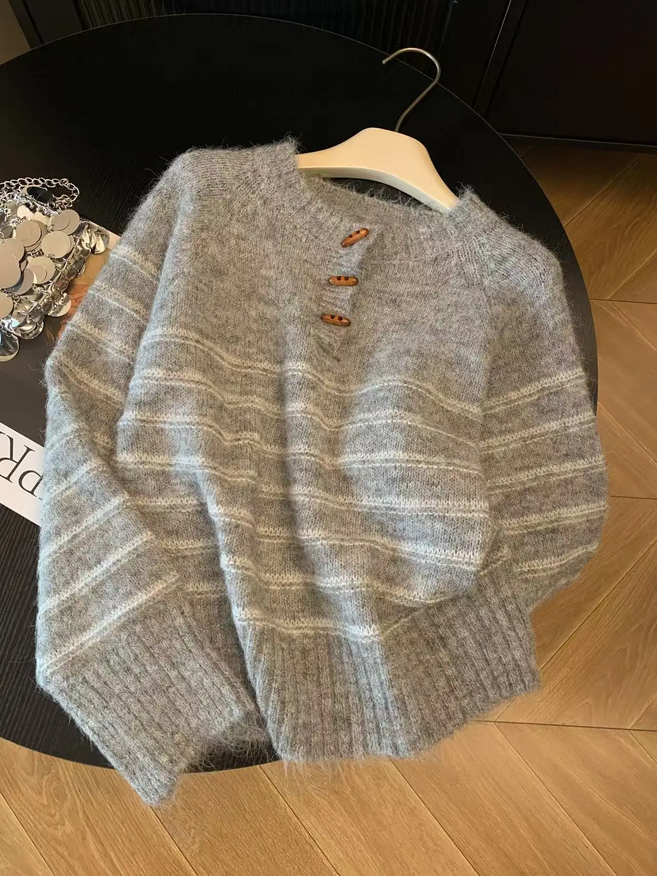 Autumn Winter Women's Striped  - Embroidery Origin review and price