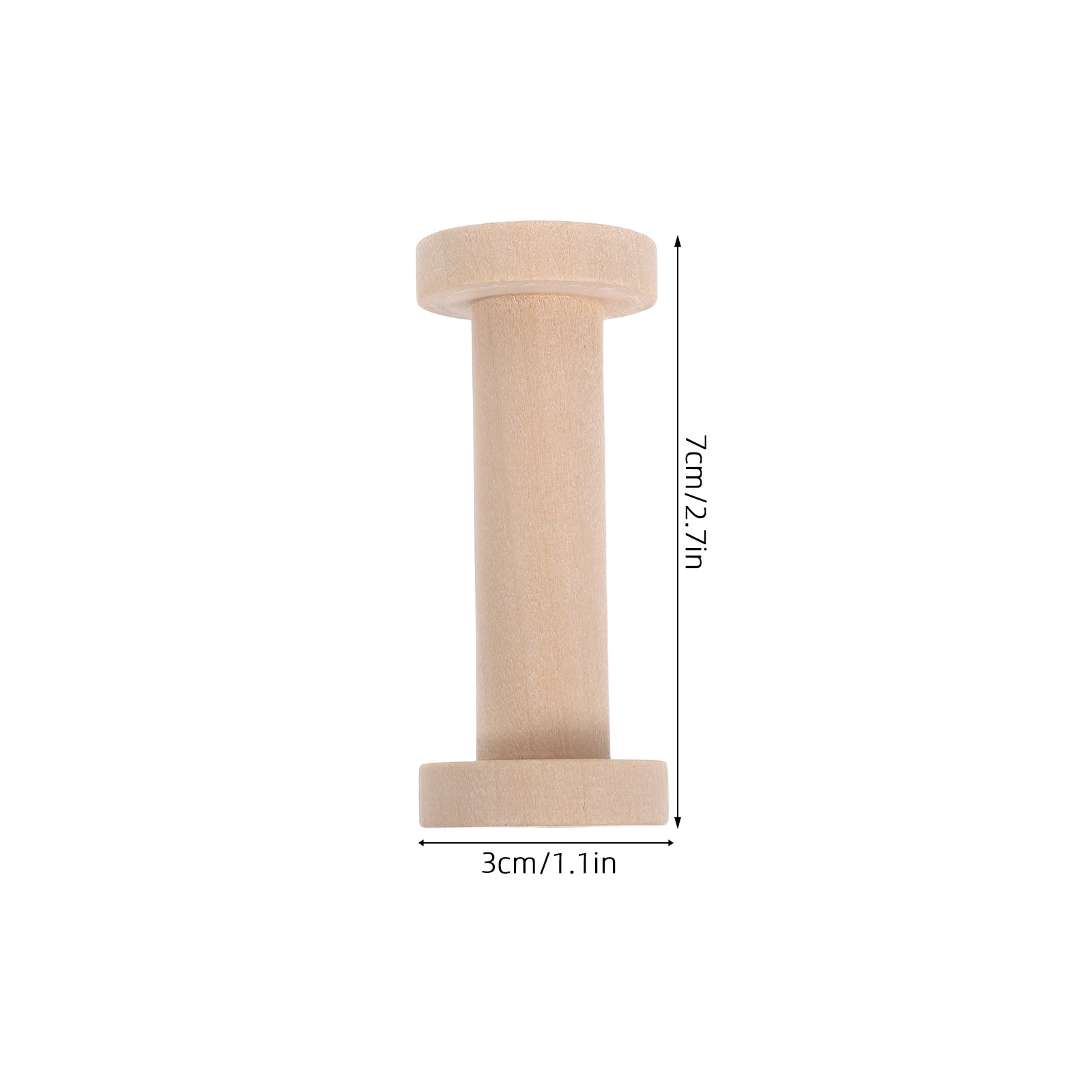 15Pcs Wooden Spools Natural Wo - Embroidery Thread review and price