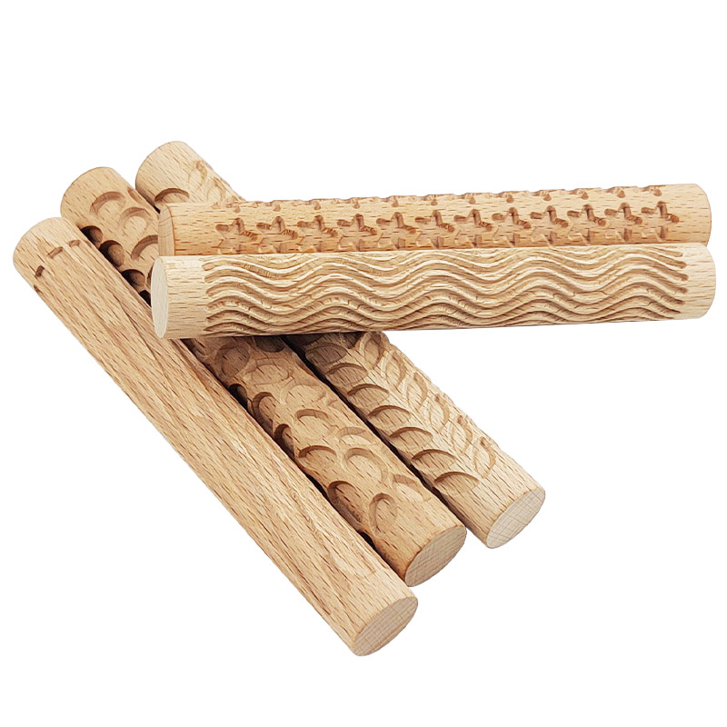 Wooden Texture Rolling Pin Cer - Embroidery Texture review and price