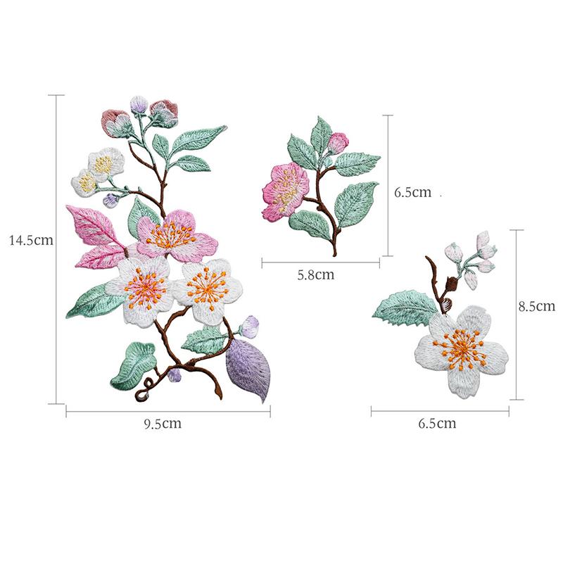 1Pcs Jacket Jeans Craft Access - Embroidery Flower Pattern review and price