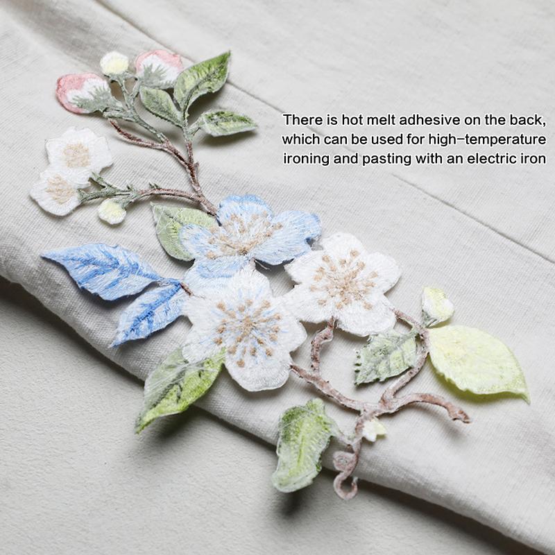 1Pcs Jacket Jeans Craft Access - Embroidery Flower Pattern review and price