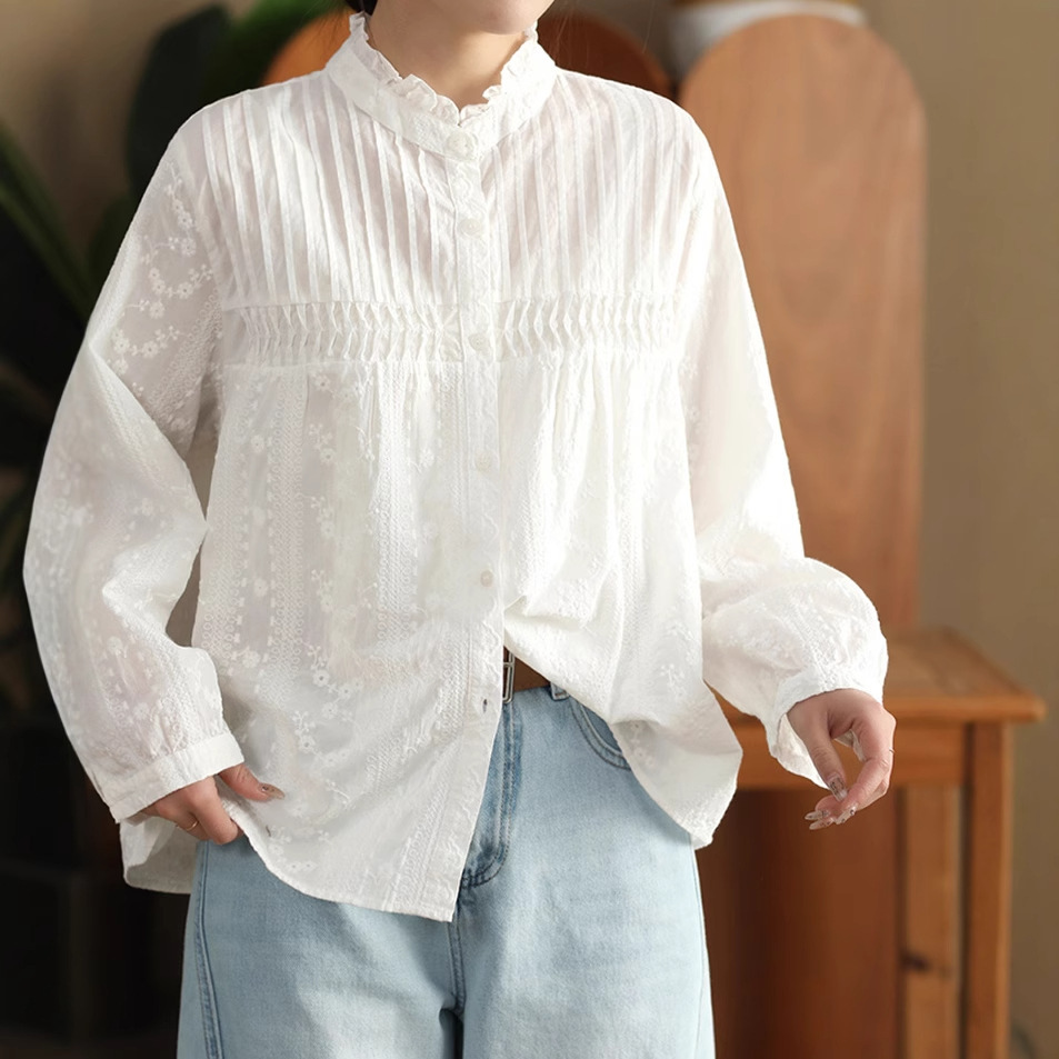 Japanese Sweet Mori Girl Solid - Embroidery On Shirt review and price