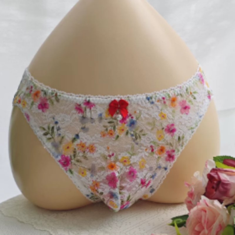Sheer Sexy Man's Lace Panties  - Embroidery Lace review and price