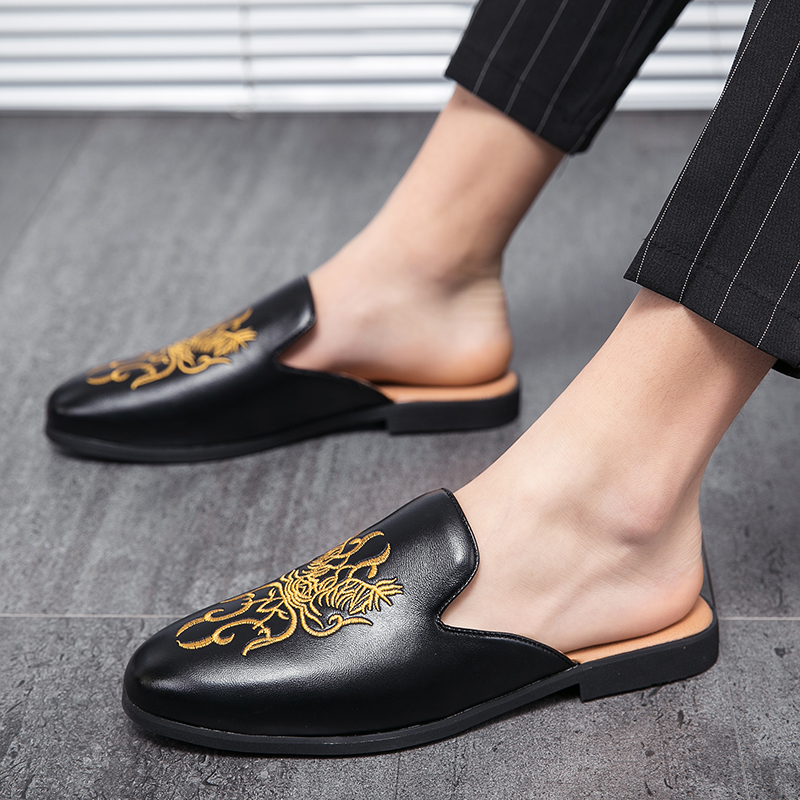 Summer Embroidery Half Shoes F - Embroidery On Leather review and price