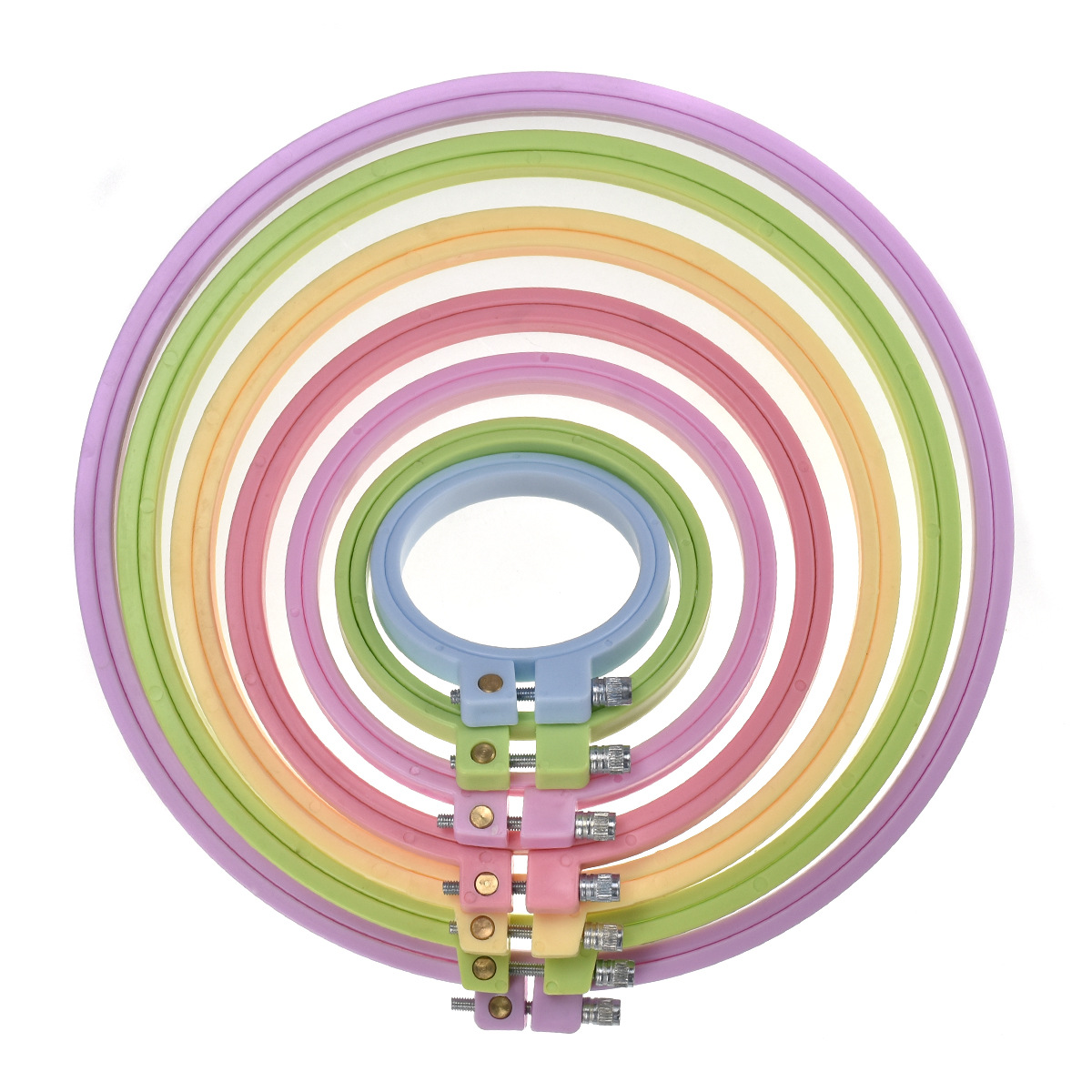 1/7pcs 7-25cm Plastic Embroide - Embroidery Hooping review and price