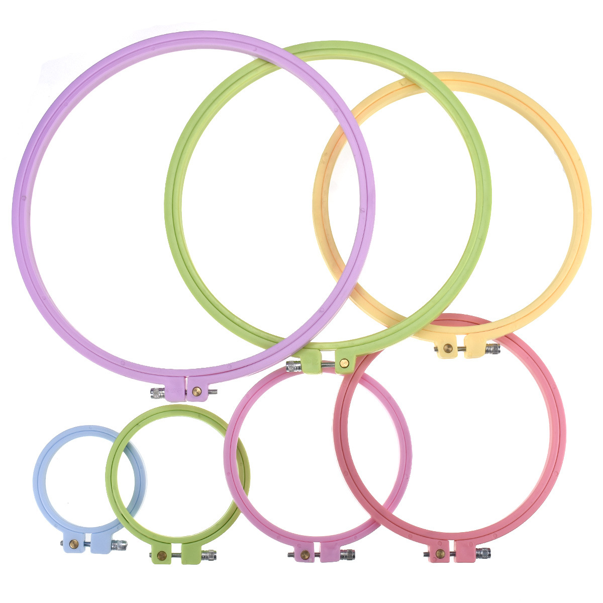 1/7pcs 7-25cm Plastic Embroide - Embroidery Hooping review and price