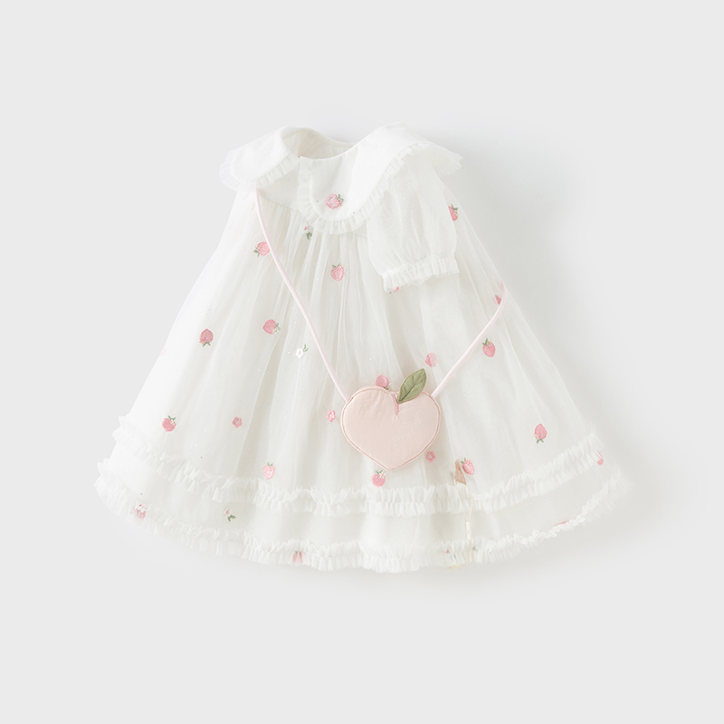 Dave Bella Girls Baby Mesh Pri - Embroidery White Dress review and price