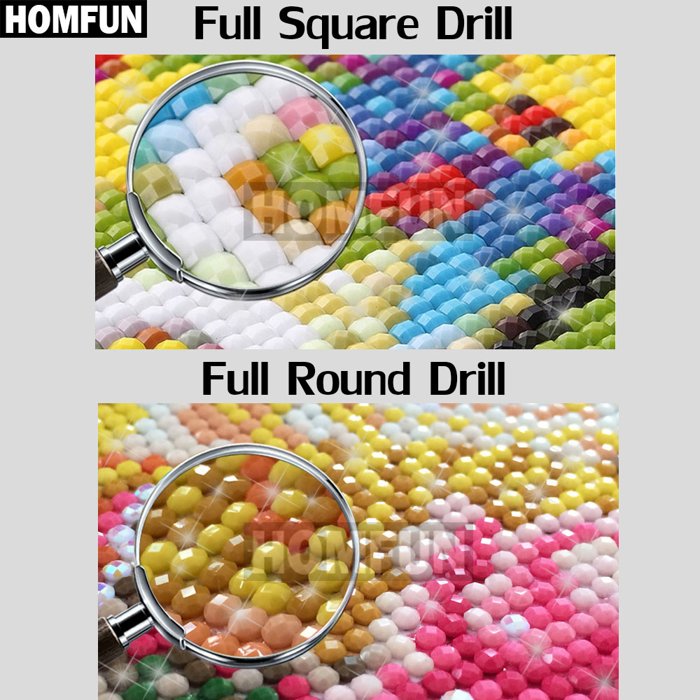 HOMFUN Full Diamond Embroidery - Embroidery Flower Pattern review and price