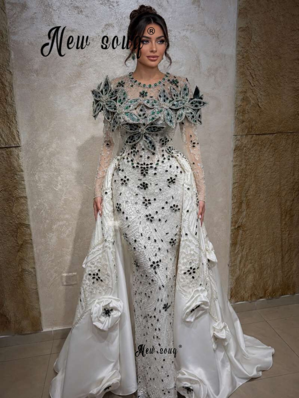 Luxurious Embroidery White Pro - Embroidery White Dress review and price