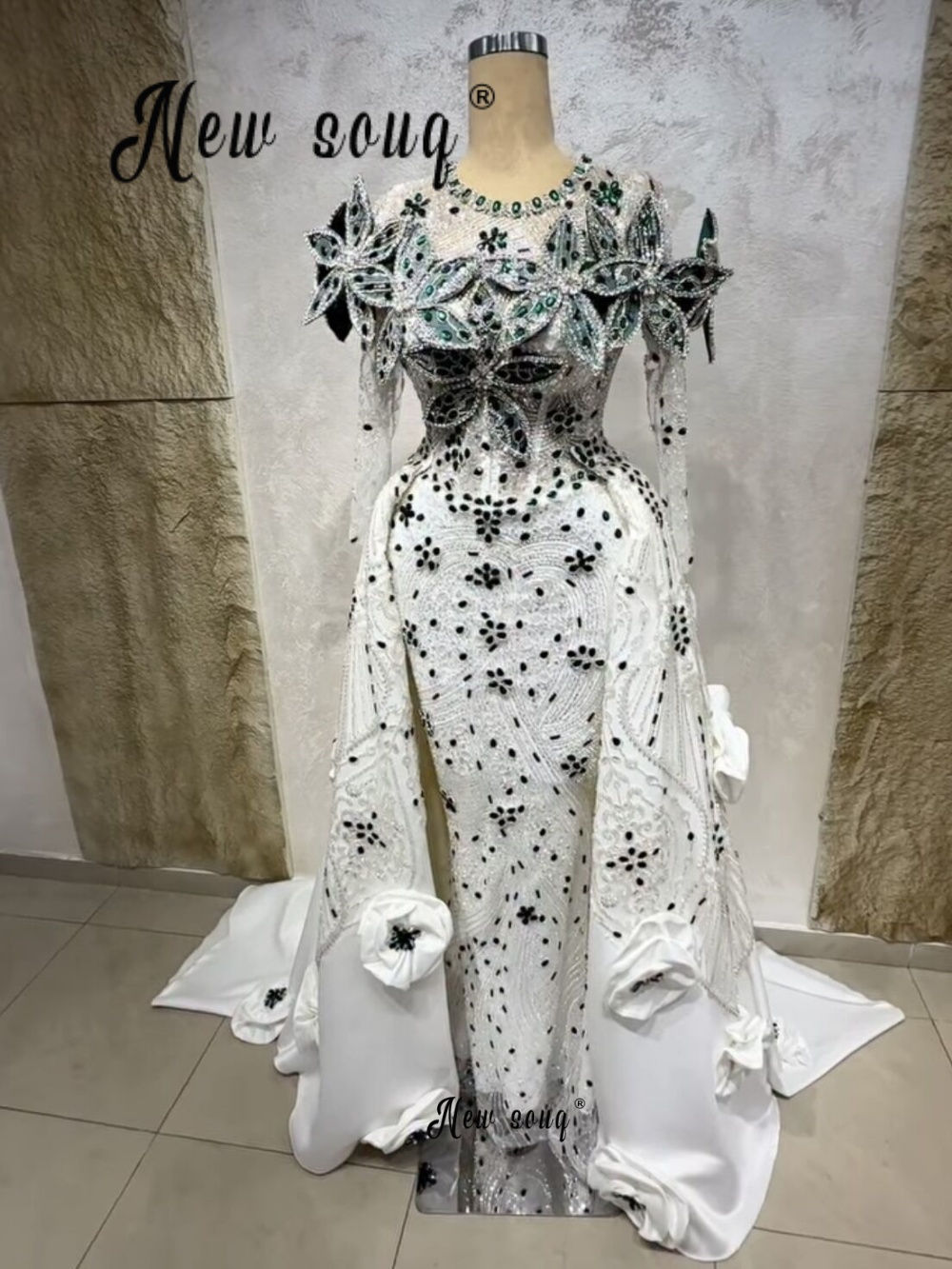 Luxurious Embroidery White Pro - Embroidery White Dress review and price