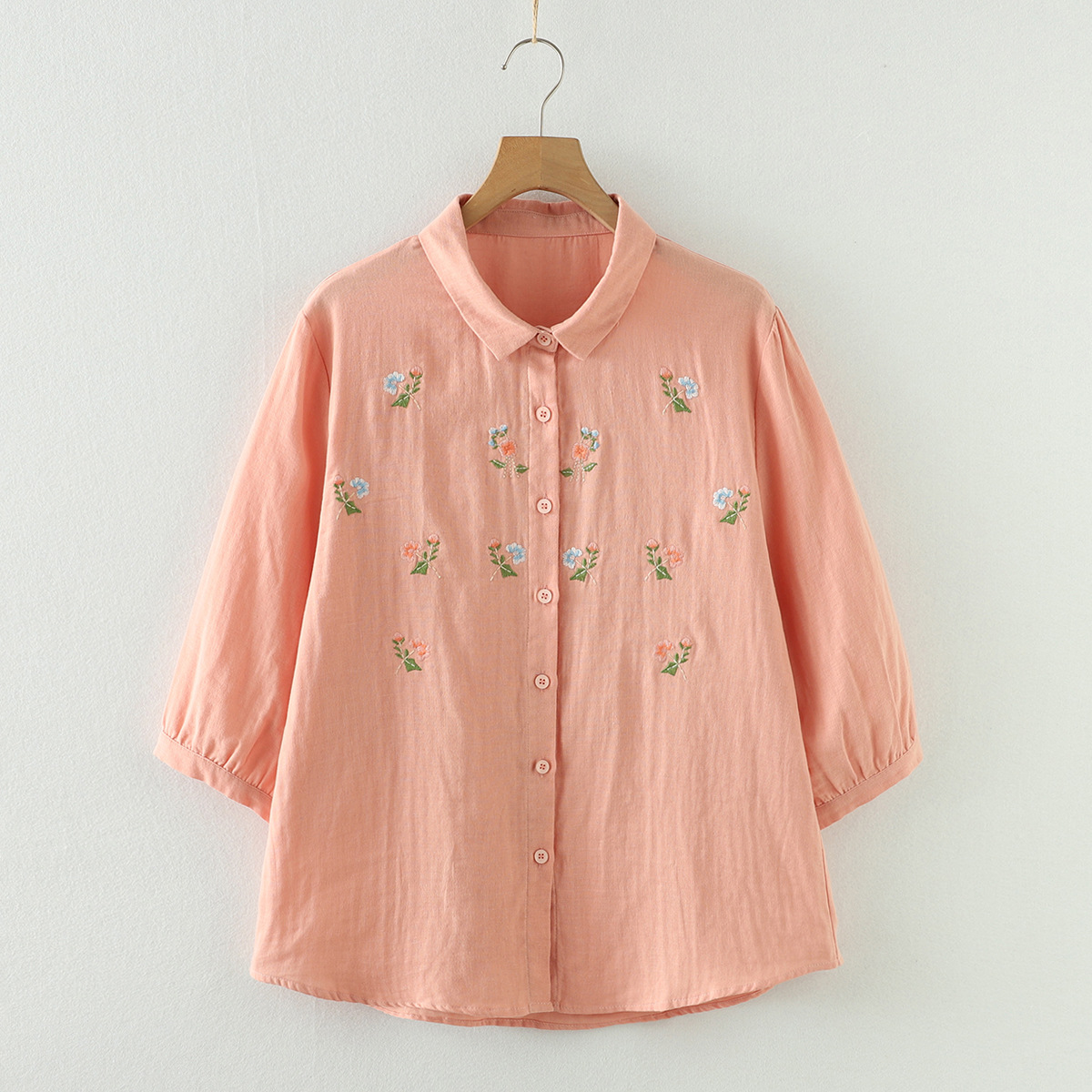 New 2025 Summer Cotton Yarn 3/ - Embroidery On Shirt review and price