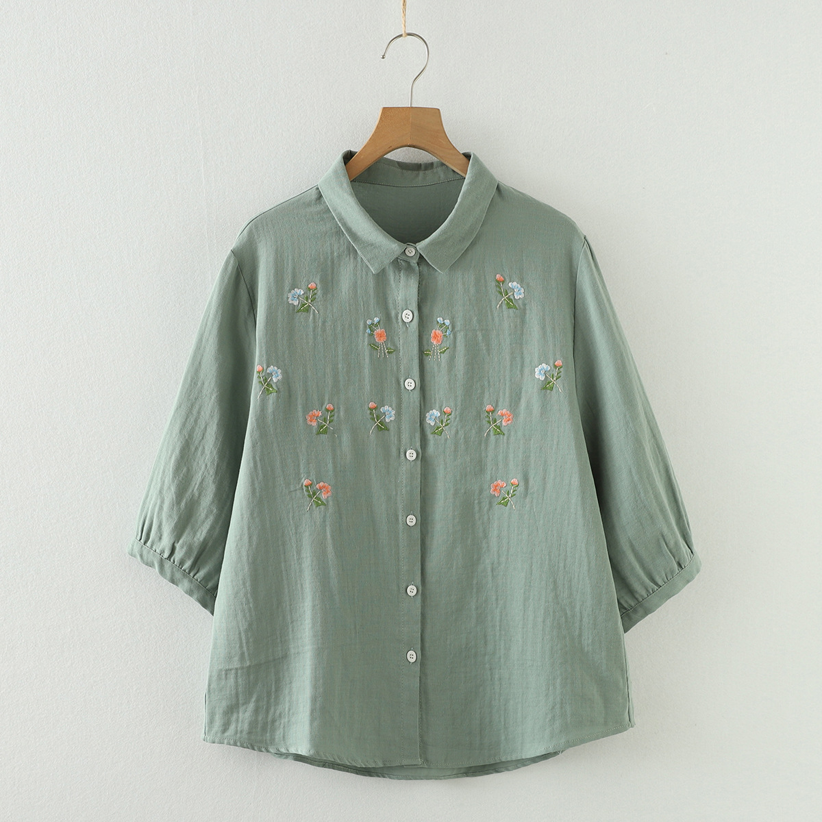 New 2025 Summer Cotton Yarn 3/ - Embroidery On Shirt review and price