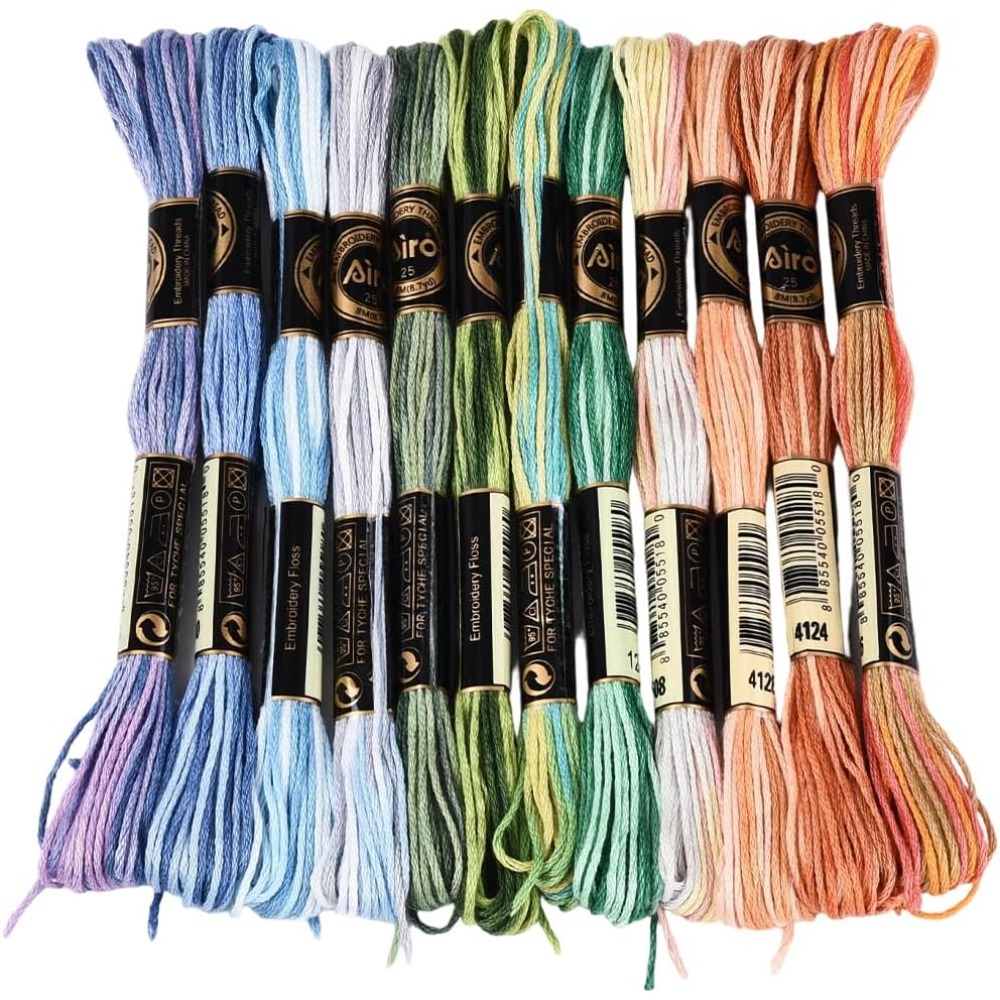 12 Skeins 105 Yards Cross Stit - Embroidery Floss review and price