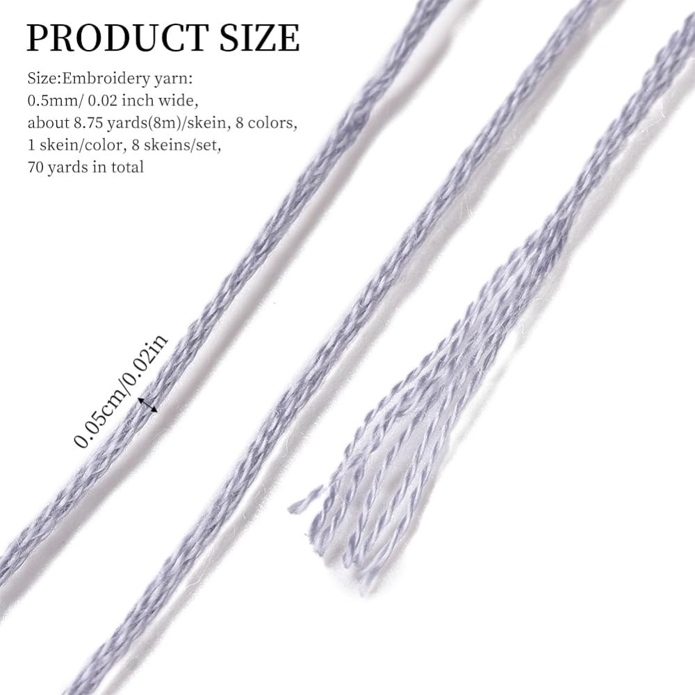 8 Skeins 70 Yards Grey Friends - Embroidery Floss review and price