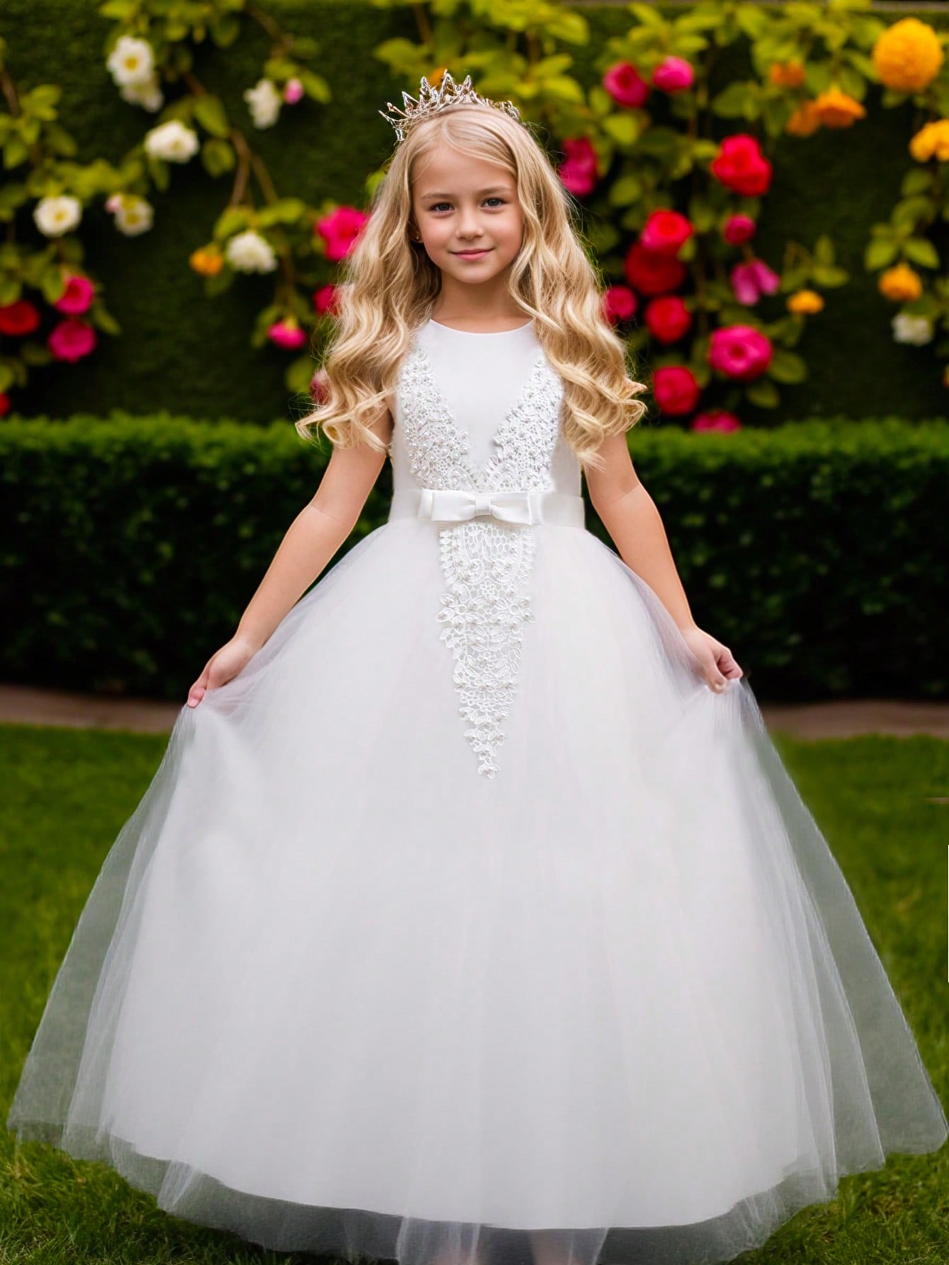 Flower Girl Dresses for Weddin - Embroidery White Dress review and price