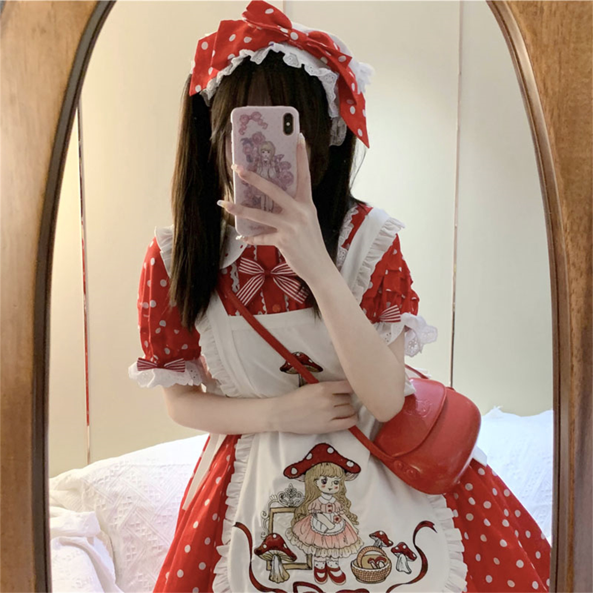 Japanese Sweet Style Lolita Co - Embroidery Apron review and price