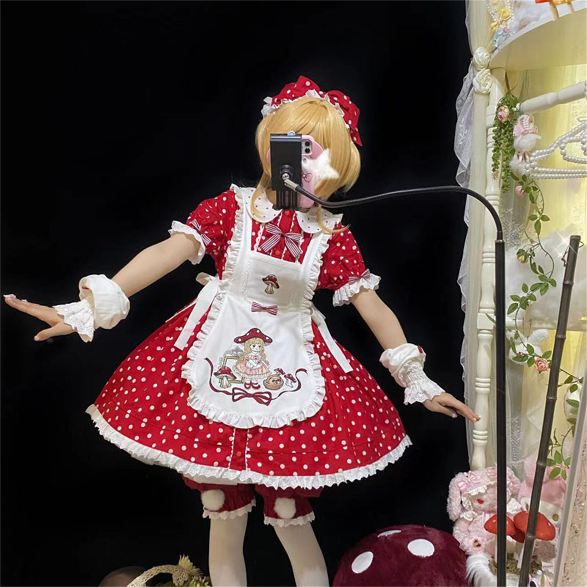 Japanese Sweet Style Lolita Co - Embroidery Apron review and price