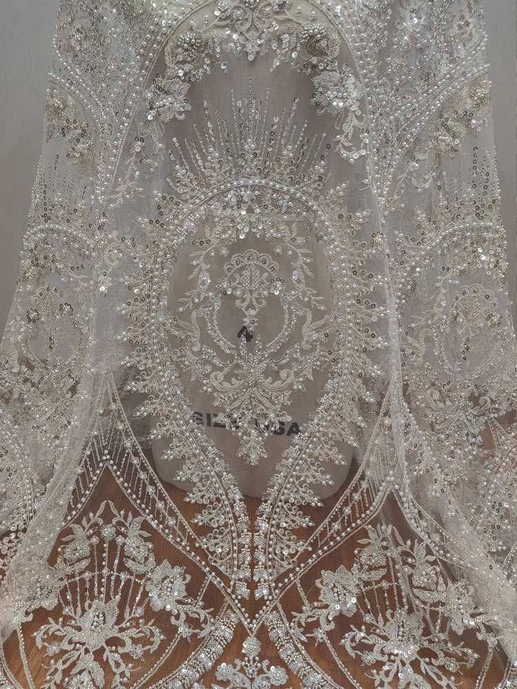 1yard white High-density Mesh  - Embroidery White Dress review and price