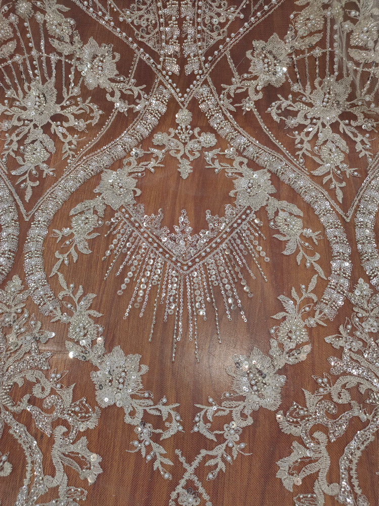 1yard white High-density Mesh  - Embroidery White Dress review and price