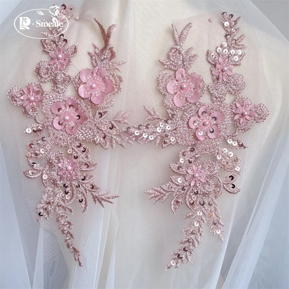 2PCS/1Pair New 12 Colors Sequi - Embroidery Flower Pattern review and price